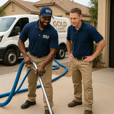 Professional carpet cleaning team working in Paradise Valley Phoenix